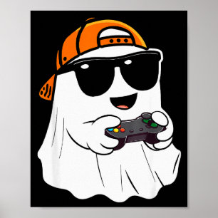 Halloween Jongens Kinderen Spook Gamer Y Kostuum G Poster
