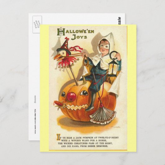  Halloween Joys Briefkaart (Voorkant / Achterkant)