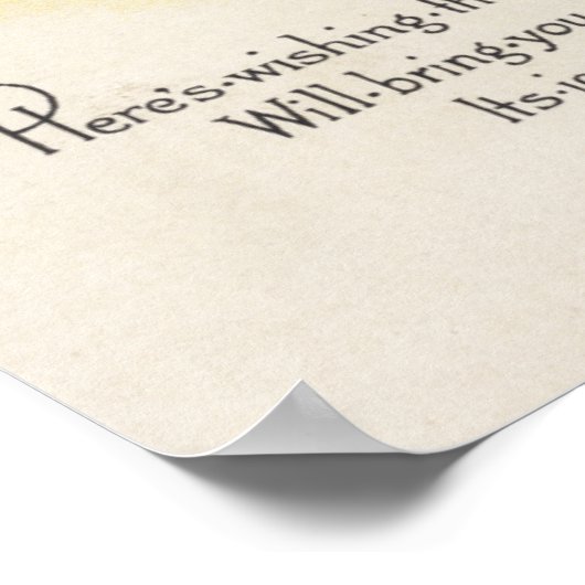 Halloween JoysWitch in Broom Poster (Hoek)