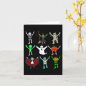 Halloween Jubilation Dancing Monsters Boys Girls K Kaart (Gele Bloem)