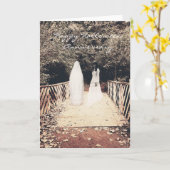 Halloween-Jubileum op de brugkaart Kaart (Gele Bloem)