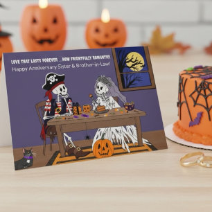 Halloween jubileum zus en zwager kaart