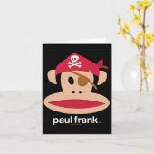 Halloween Julius Pirate Monkey Logo Kaart (Gele Bloem)