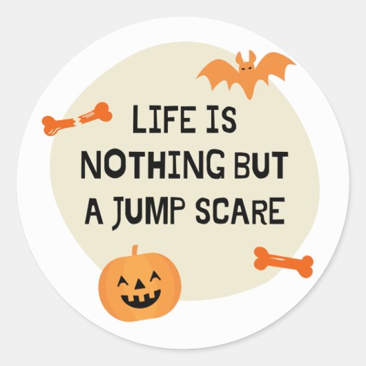 Halloween Jump Scare Sticker (Voorkant)
