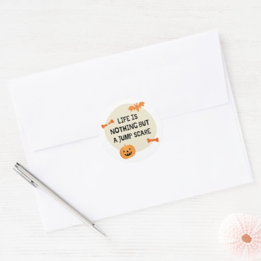 Halloween Jump Scare Sticker (Envelop)