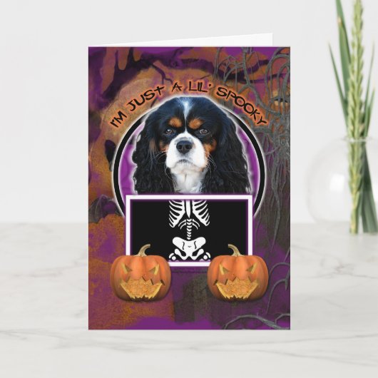 Halloween - Just a Lil Spooky - Cavalier - TriColo Kaart (Voorkant)