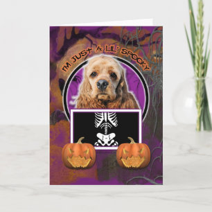 Halloween - Just a Lil Spooky - Cocker Spaniel Kaart