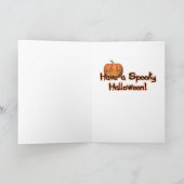 Halloween - Just a Lil Spooky - Frenchie - Blauwgr Kaart (Binnen)