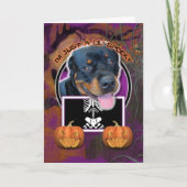 Halloween - Just a Lil Spooky - Rottweiler Kaart (Voorkant)
