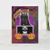 Halloween - Just a Lil Spooky - Schnauzer Kaart (Voorkant)