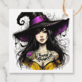 Halloween Just Got Witchier beroemd gemaakt door H Bedankjes Labels (Achterkant)