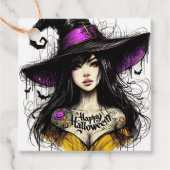 Halloween Just Got Witchier beroemd gemaakt door H Bedankjes Labels (Voorkant)