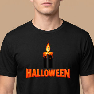 Halloween Kaarsenvlam T-shirt
