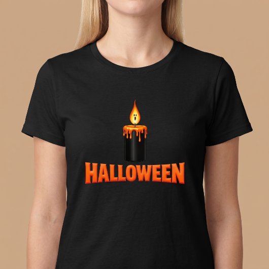 Halloween Kaarsenvlam T-shirt