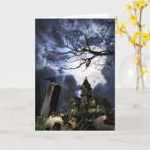 Halloween Kaart (Gele Bloem)