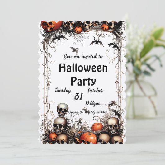 Halloween Kaart (Staand voorkant)