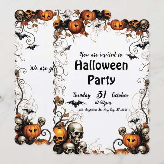 Halloween Kaart (Voorkant / Achterkant)