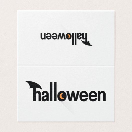 Halloween Kaart (Buitenkant ongevouwen)