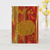 Halloween Kaart (Gele Bloem)