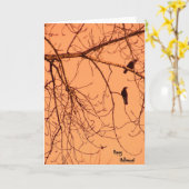 Halloween Kaart (Gele Bloem)