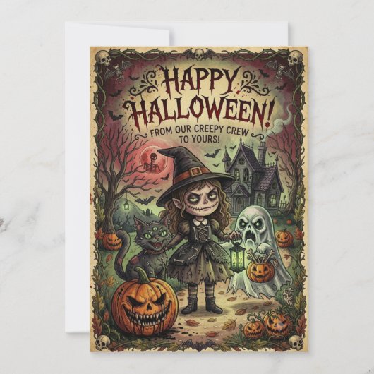 Halloween kaart (Voorkant)