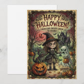 Halloween kaart (Voorkant / Achterkant)