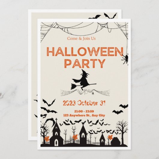 Halloween Kaart (Voorkant / Achterkant)