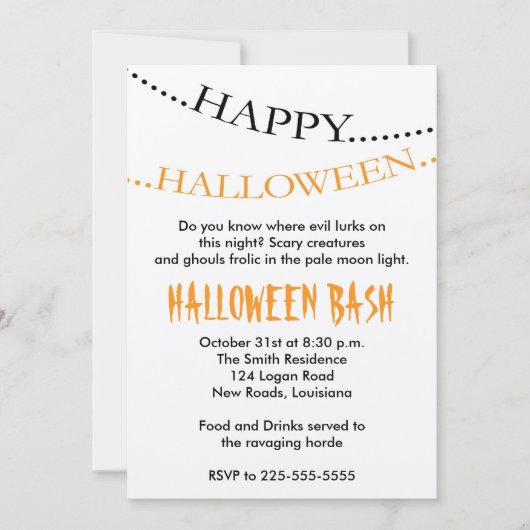Halloween Kaart (Voorkant)