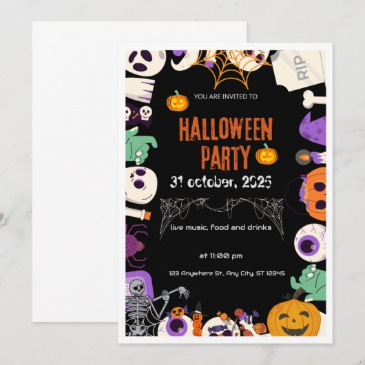 Halloween Kaart (Voorkant / Achterkant)