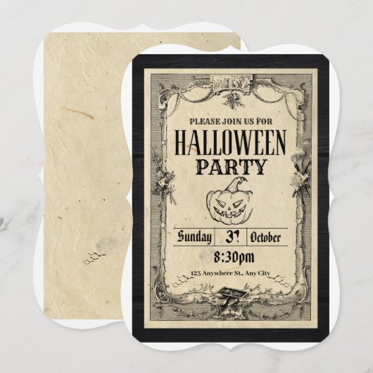 Halloween Kaart (Voorkant / Achterkant)