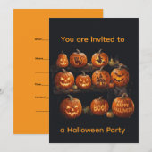 Halloween kaart (Voorkant / Achterkant)