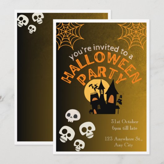 Halloween Kaart (Voorkant / Achterkant)