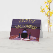 HALLOWEEN KAART (Gele Bloem)