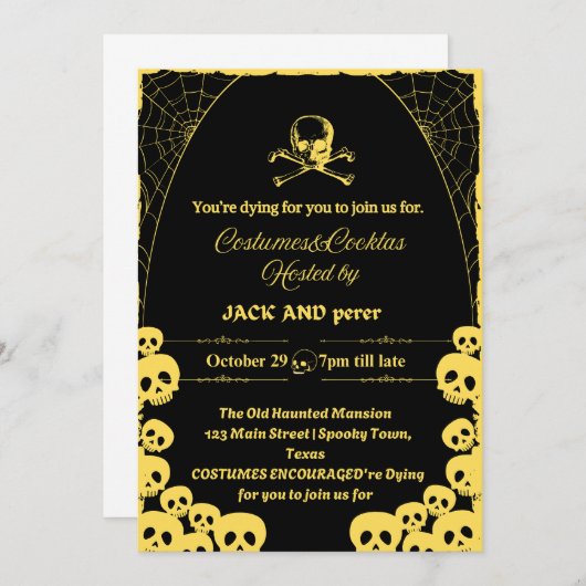 Halloween Kaart (Voorkant / Achterkant)