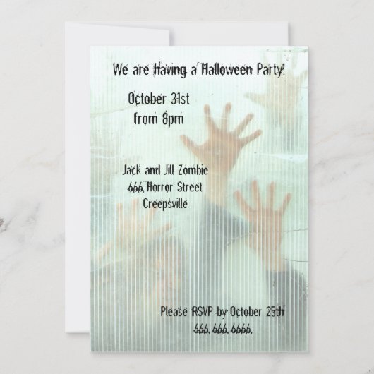 halloween kaart (Achterkant)