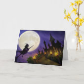 Halloween Kaart (Gele Bloem)
