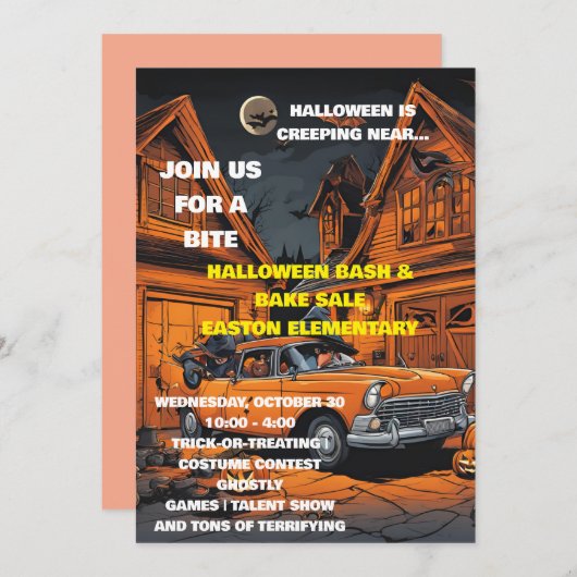 halloween kaart (Voorkant / Achterkant)