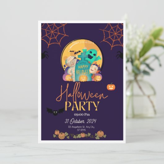 Halloween Kaart (Staand voorkant)