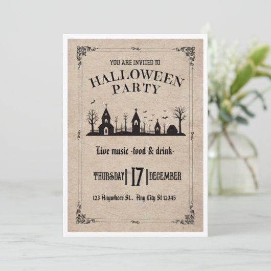 Halloween Kaart (Staand voorkant)