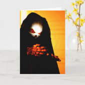 Halloween Kaart (Gele Bloem)