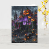 Halloween Kaart (Gele Bloem)
