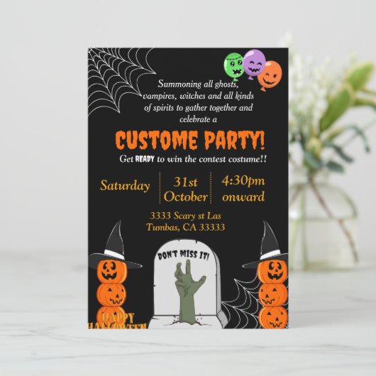 Halloween Kaart (Staand voorkant)