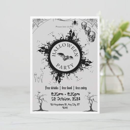 Halloween Kaart (Staand voorkant)