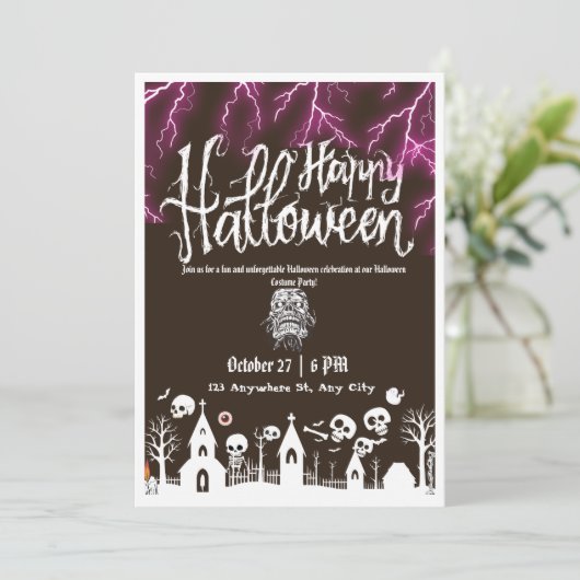 Halloween Kaart (Staand voorkant)