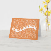 Halloween Kaart (Gele Bloem)