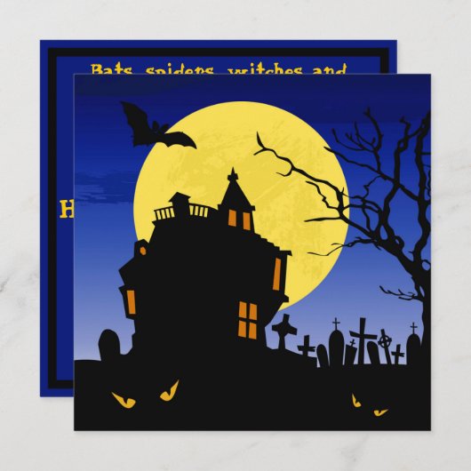 Halloween Kaart (Voorkant / Achterkant)