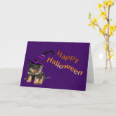 Halloween Kaart (Gele Bloem)