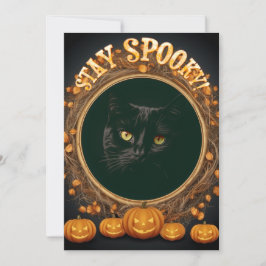 Halloween kaart. Blijf griezelig! Feestdagenkaart