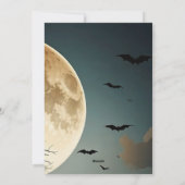 Halloween kaart. Boe! Feestdagenkaart (Achterkant)