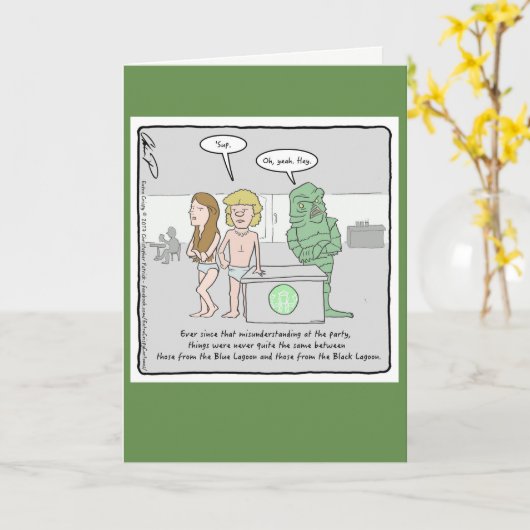 Halloween Kaart: Creature Kaart (Gele Bloem)